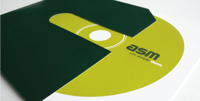 asm Corporate Design Berlin Logo Broschüre Stanzform Schuber