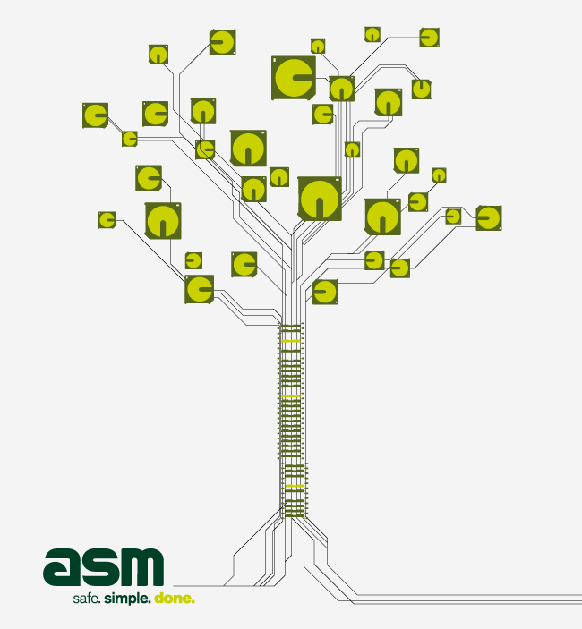 asm Corporate Design  Logo Wortmarke Illustration